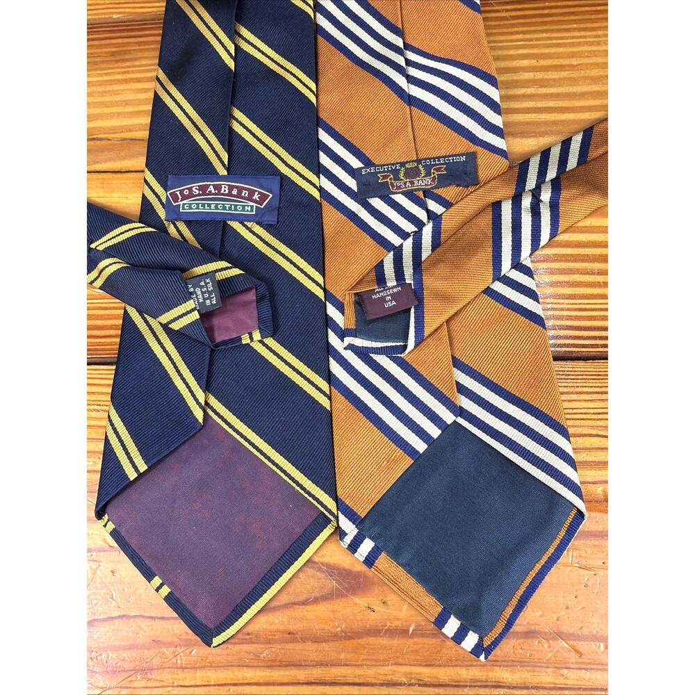 Jos. A. Bank Neck Ties Lot of 2 Executive Collection 100% Silk